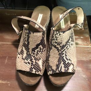 Used Zara Snakeskin Mules